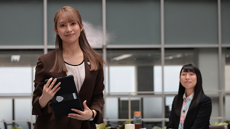 Sakurai Reika and Hashiyasume Atsuko in Boonboomger.